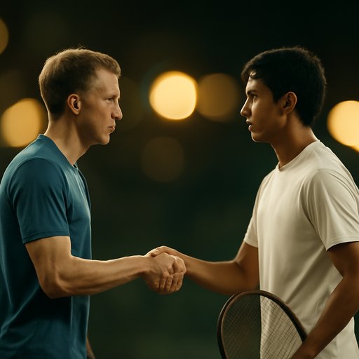 game 1777 handshake scene after match